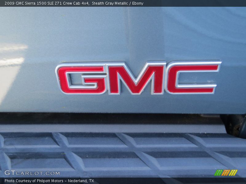 Stealth Gray Metallic / Ebony 2009 GMC Sierra 1500 SLE Z71 Crew Cab 4x4