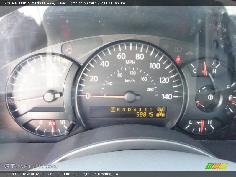 Silver Lightning Metallic / Steel/Titanium 2004 Nissan Armada LE 4x4