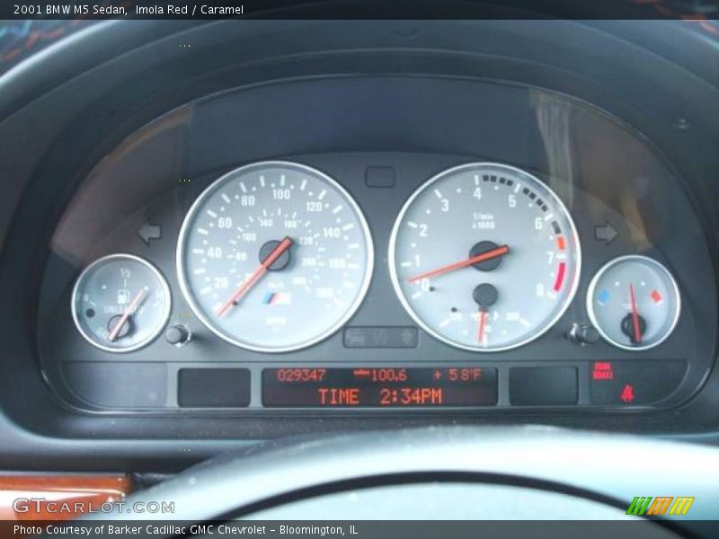Imola Red / Caramel 2001 BMW M5 Sedan