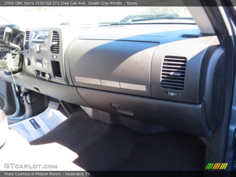 Stealth Gray Metallic / Ebony 2009 GMC Sierra 1500 SLE Z71 Crew Cab 4x4