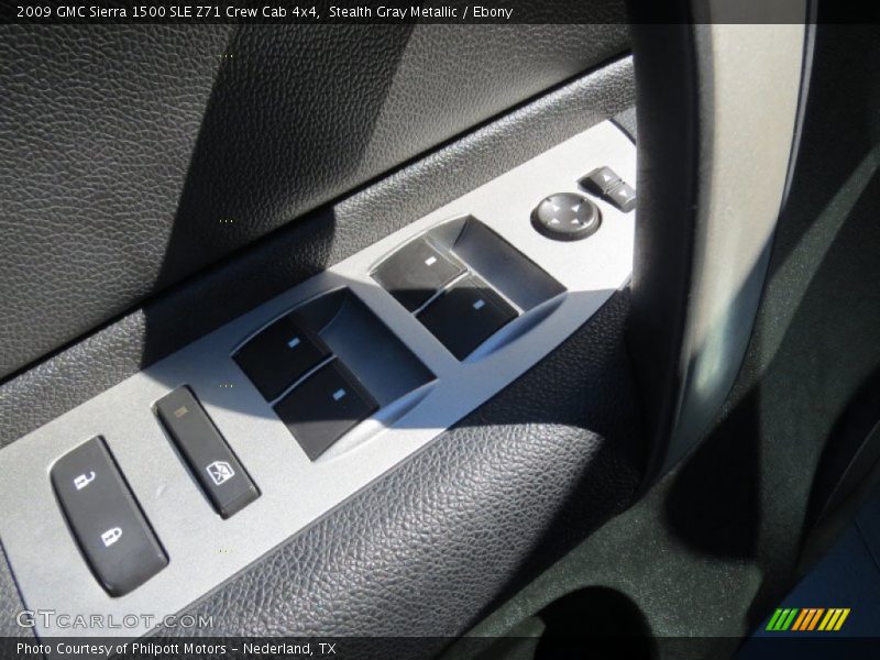 Stealth Gray Metallic / Ebony 2009 GMC Sierra 1500 SLE Z71 Crew Cab 4x4