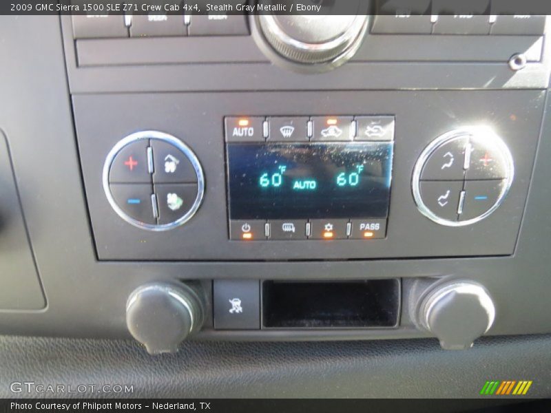 Stealth Gray Metallic / Ebony 2009 GMC Sierra 1500 SLE Z71 Crew Cab 4x4