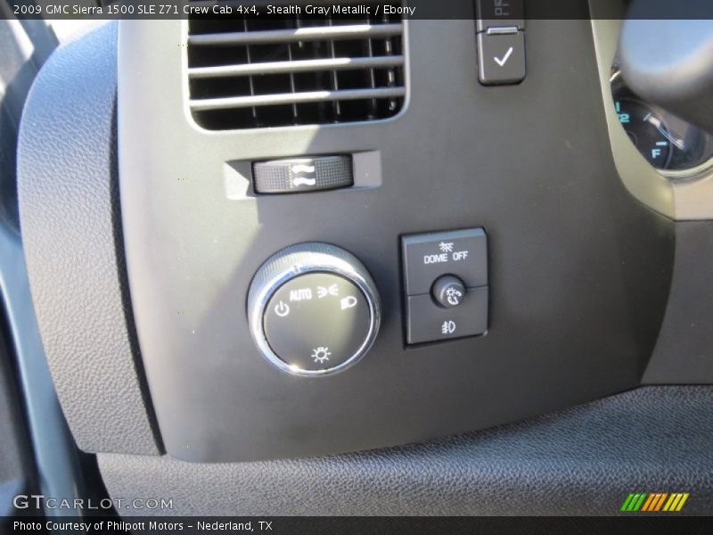 Stealth Gray Metallic / Ebony 2009 GMC Sierra 1500 SLE Z71 Crew Cab 4x4