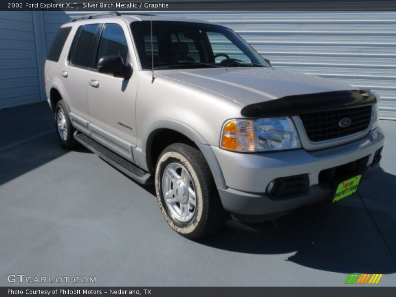 Silver Birch Metallic / Graphite 2002 Ford Explorer XLT