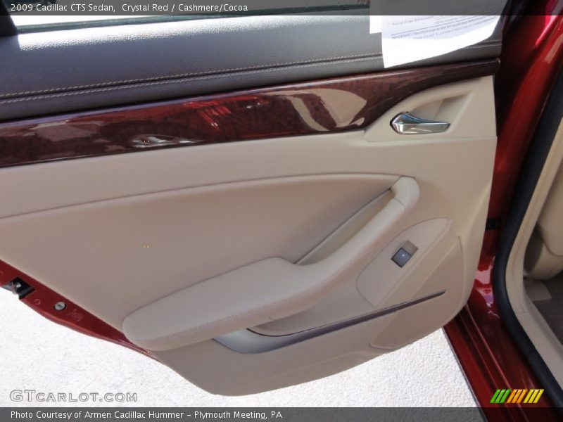 Crystal Red / Cashmere/Cocoa 2009 Cadillac CTS Sedan