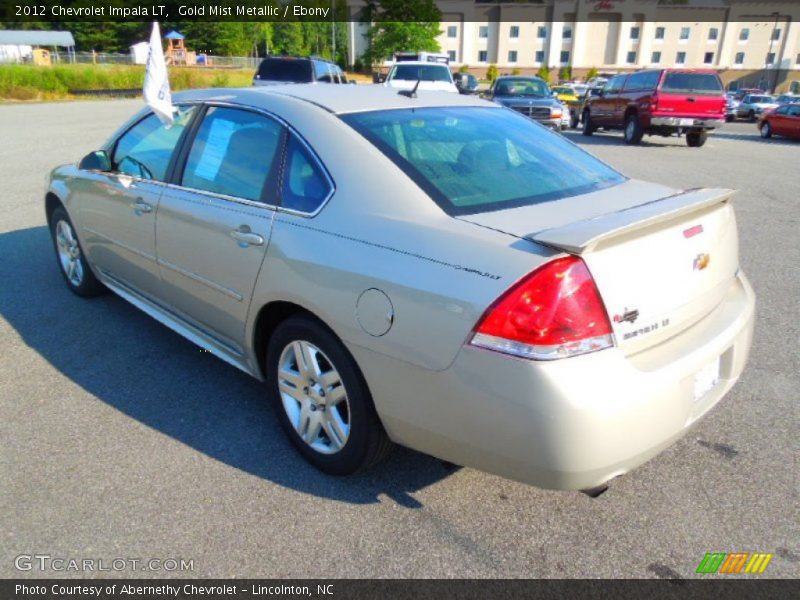 Gold Mist Metallic / Ebony 2012 Chevrolet Impala LT