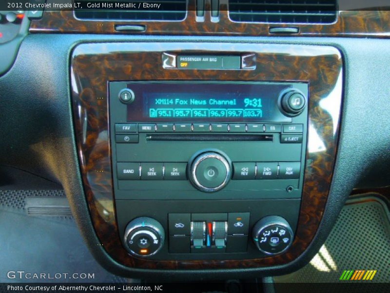 Gold Mist Metallic / Ebony 2012 Chevrolet Impala LT