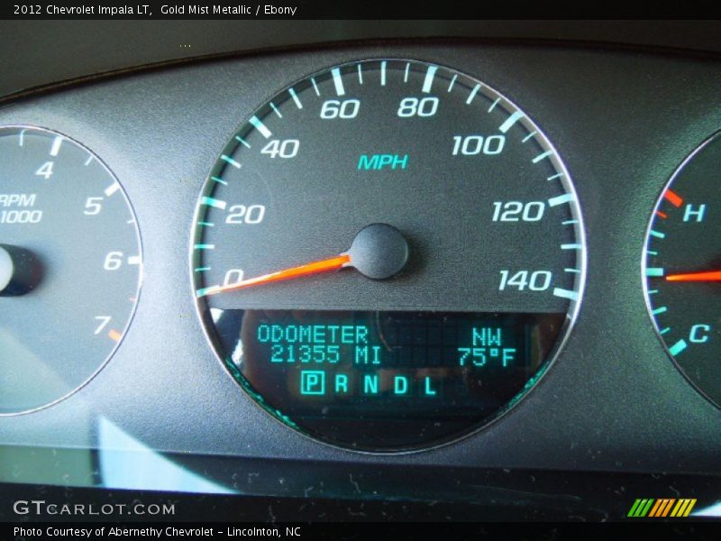 Gold Mist Metallic / Ebony 2012 Chevrolet Impala LT