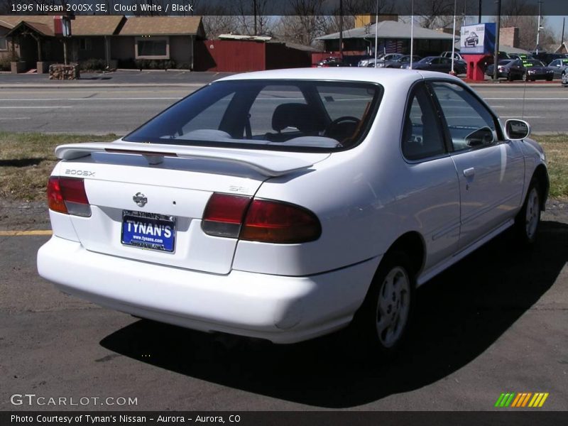 Cloud White / Black 1996 Nissan 200SX SE