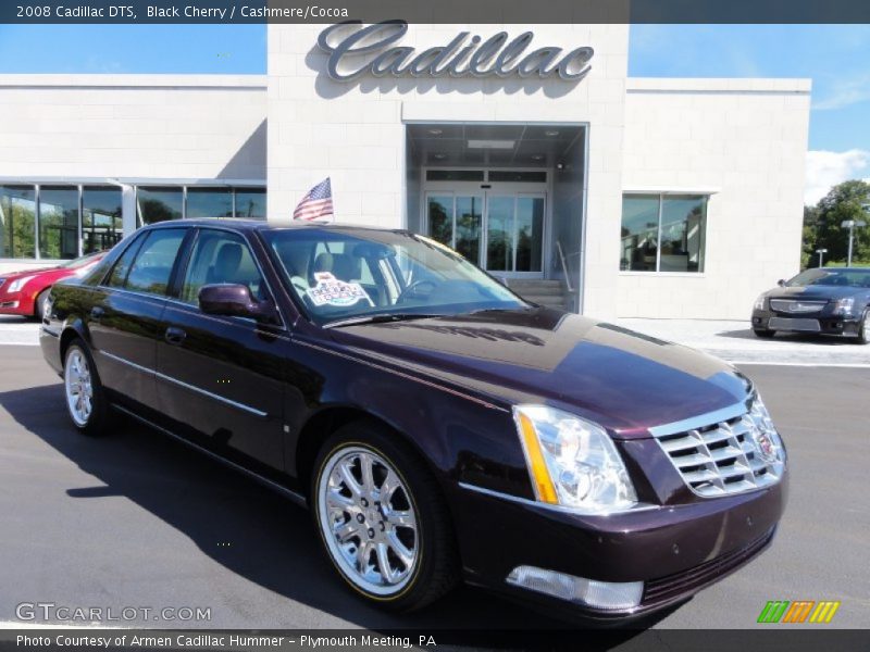 Black Cherry / Cashmere/Cocoa 2008 Cadillac DTS