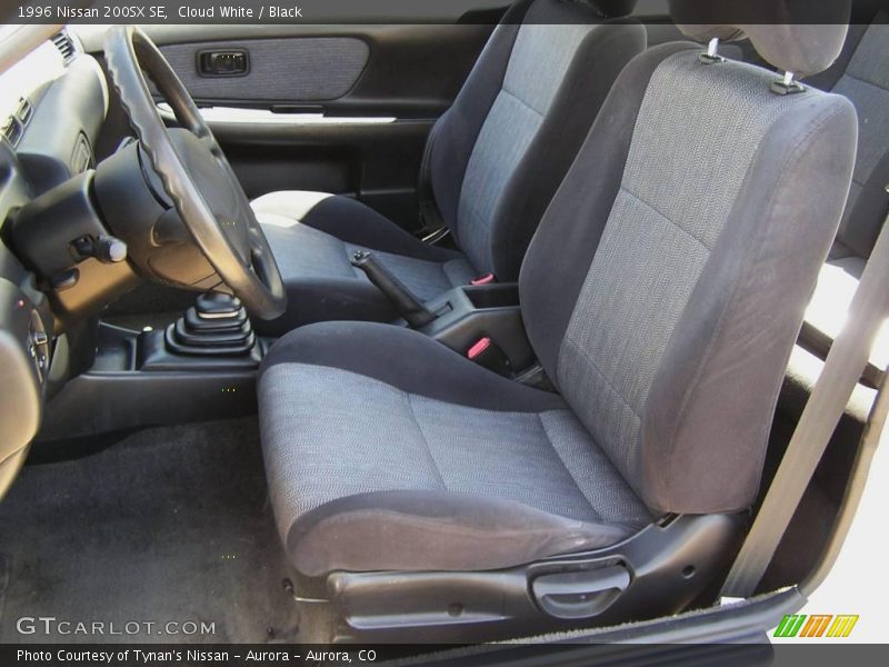 Cloud White / Black 1996 Nissan 200SX SE