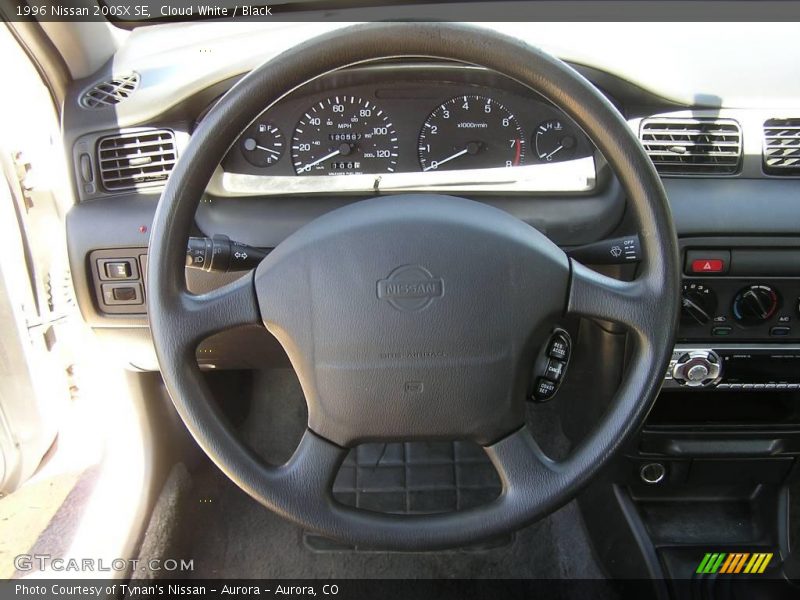 Cloud White / Black 1996 Nissan 200SX SE