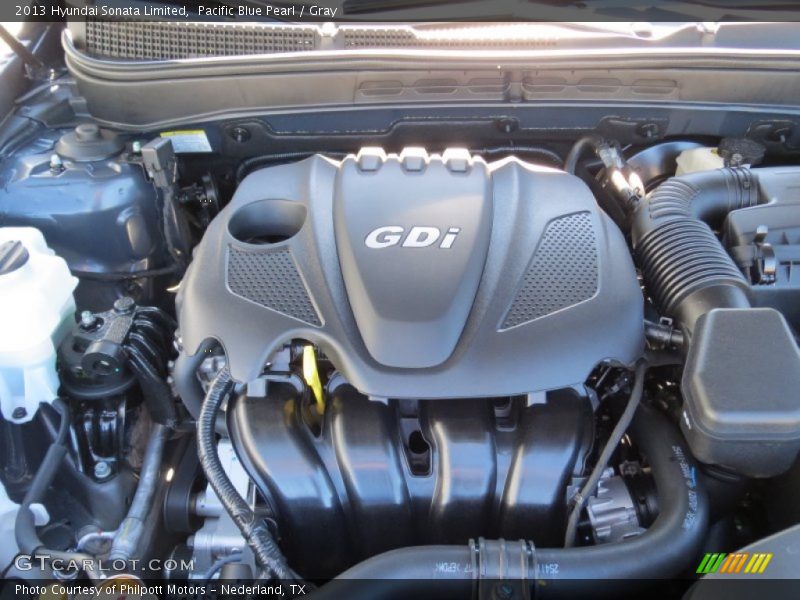 Pacific Blue Pearl / Gray 2013 Hyundai Sonata Limited