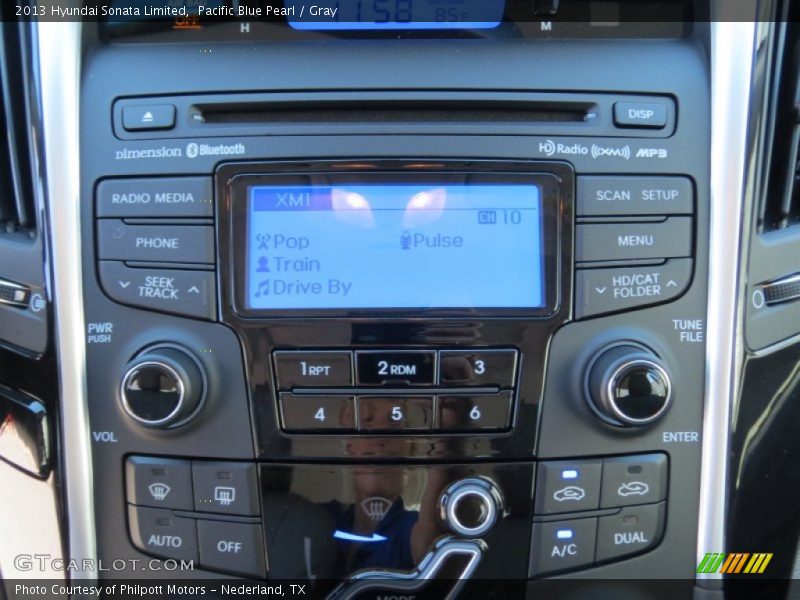 Pacific Blue Pearl / Gray 2013 Hyundai Sonata Limited