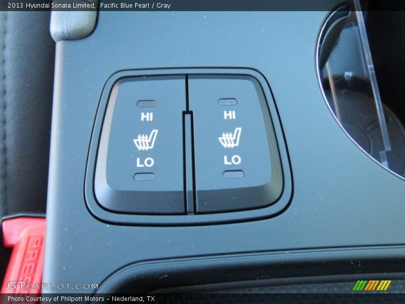 Pacific Blue Pearl / Gray 2013 Hyundai Sonata Limited
