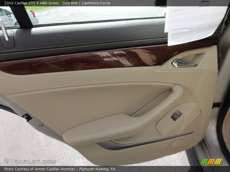 Gold Mist / Cashmere/Cocoa 2009 Cadillac CTS 4 AWD Sedan