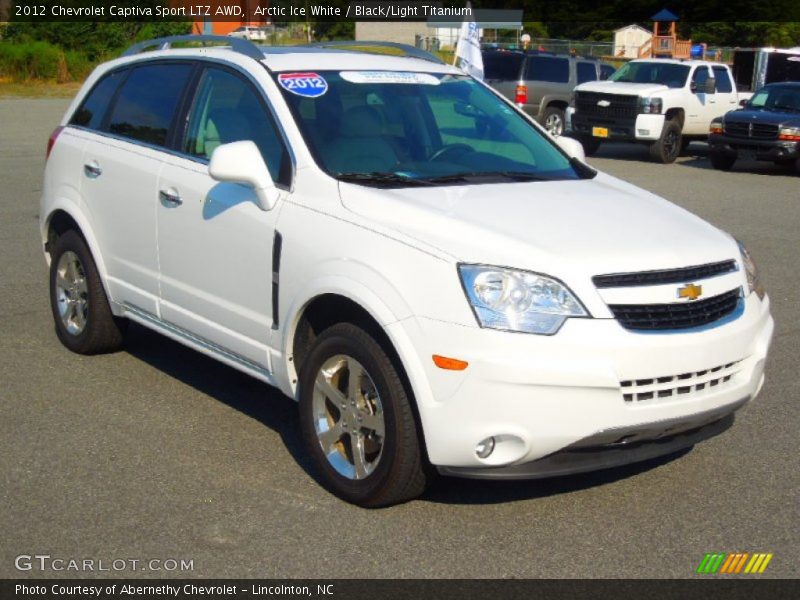 Arctic Ice White / Black/Light Titanium 2012 Chevrolet Captiva Sport LTZ AWD