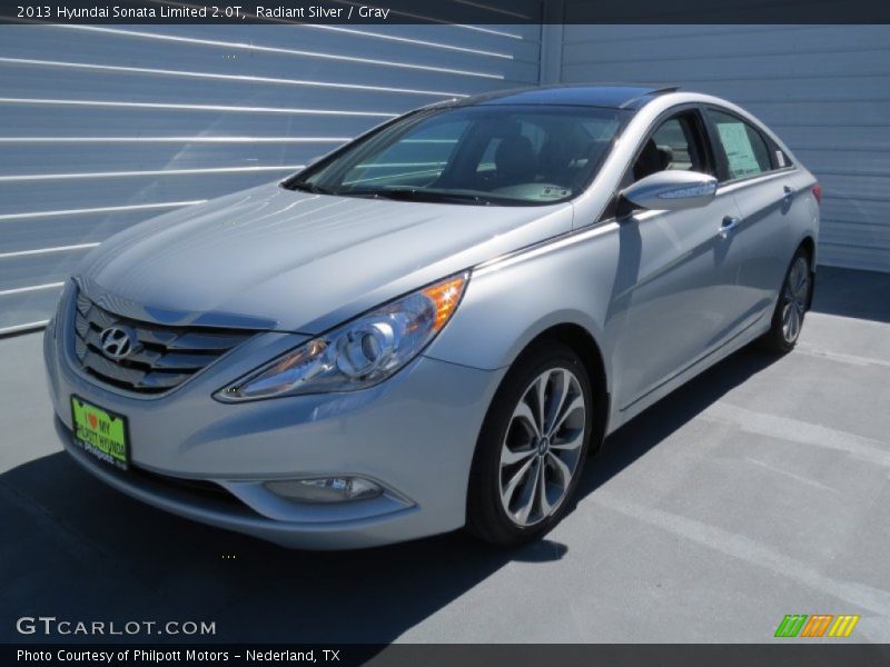 Radiant Silver / Gray 2013 Hyundai Sonata Limited 2.0T