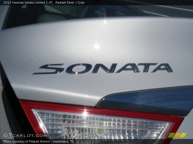 Radiant Silver / Gray 2013 Hyundai Sonata Limited 2.0T