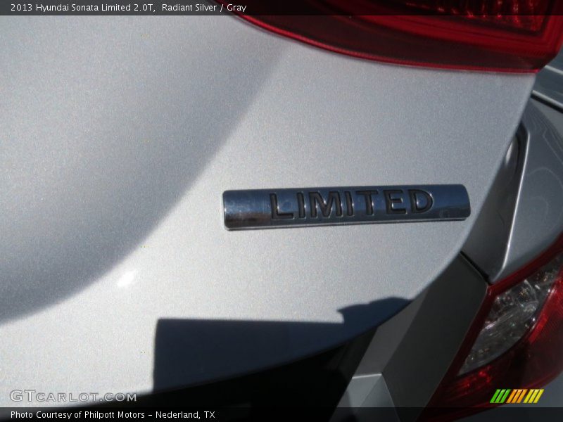 Radiant Silver / Gray 2013 Hyundai Sonata Limited 2.0T