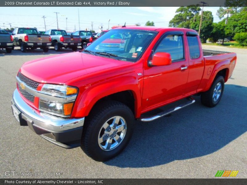 Victory Red / Ebony 2009 Chevrolet Colorado LT Extended Cab 4x4