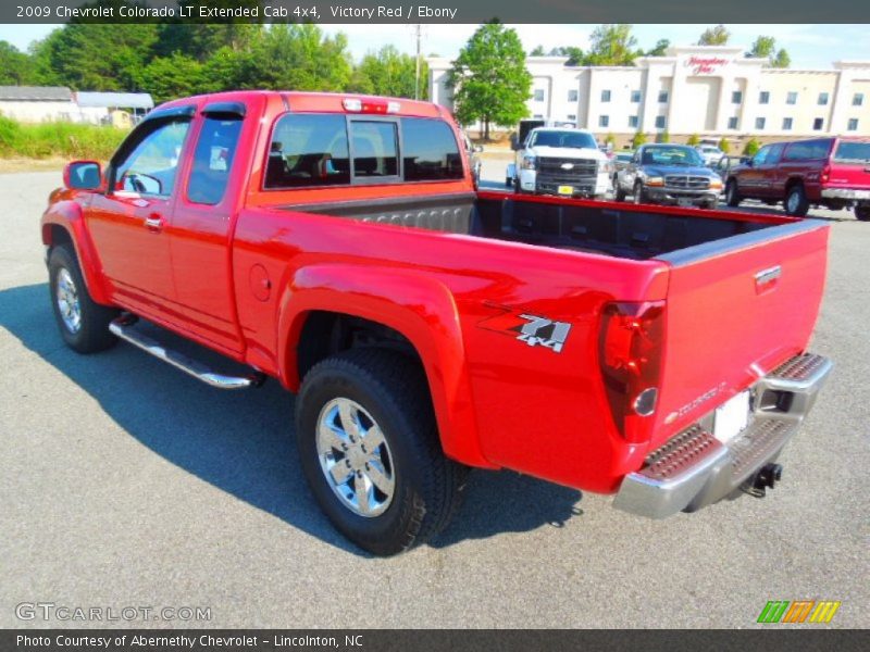 Victory Red / Ebony 2009 Chevrolet Colorado LT Extended Cab 4x4