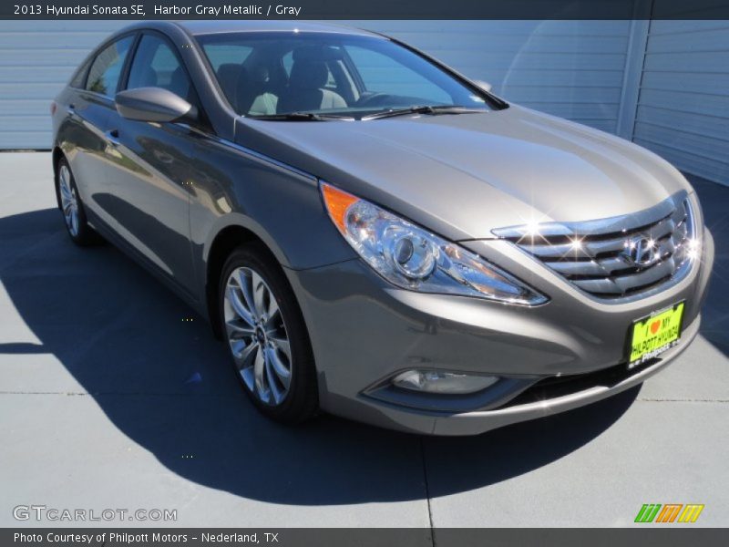 Harbor Gray Metallic / Gray 2013 Hyundai Sonata SE