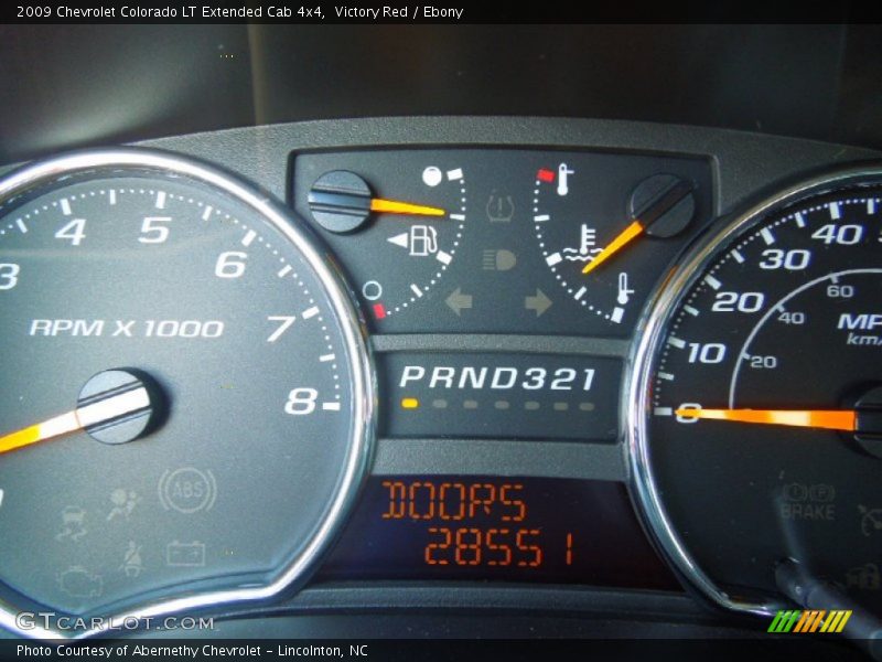 Victory Red / Ebony 2009 Chevrolet Colorado LT Extended Cab 4x4