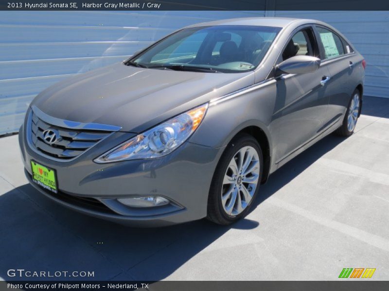 Harbor Gray Metallic / Gray 2013 Hyundai Sonata SE