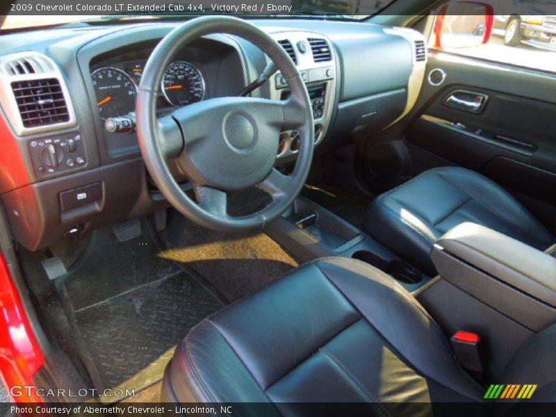 Ebony Interior - 2009 Colorado LT Extended Cab 4x4 