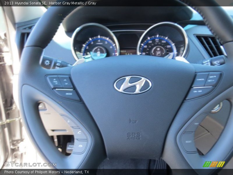 Harbor Gray Metallic / Gray 2013 Hyundai Sonata SE