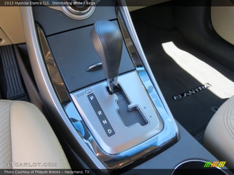 Shimmering White / Beige 2013 Hyundai Elantra GLS