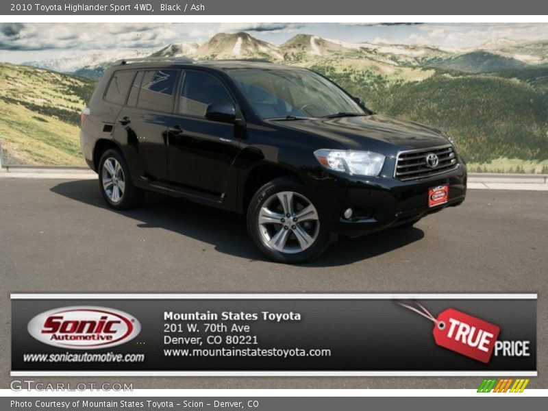 Black / Ash 2010 Toyota Highlander Sport 4WD