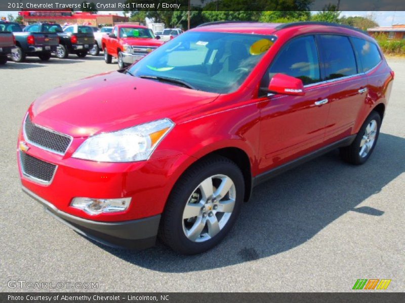 Crystal Red Tintcoat / Ebony 2012 Chevrolet Traverse LT