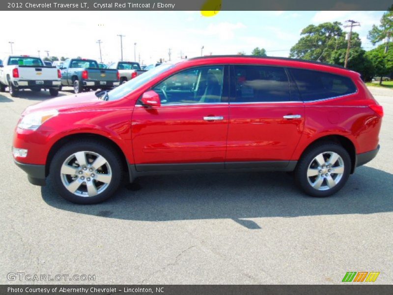 Crystal Red Tintcoat / Ebony 2012 Chevrolet Traverse LT