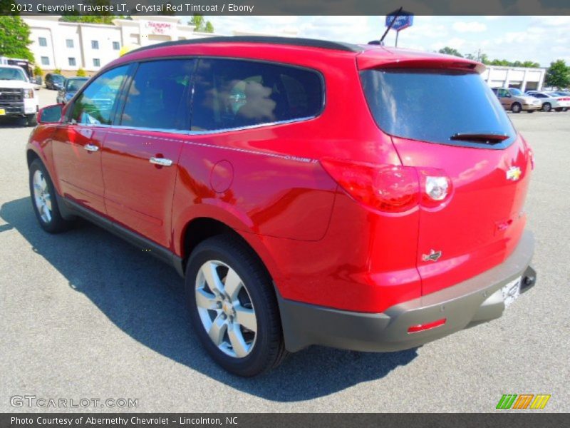 Crystal Red Tintcoat / Ebony 2012 Chevrolet Traverse LT