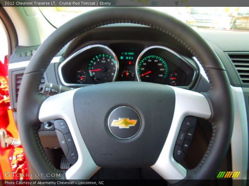 Crystal Red Tintcoat / Ebony 2012 Chevrolet Traverse LT