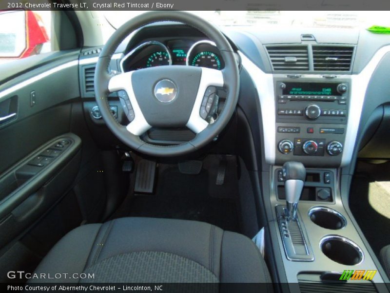Crystal Red Tintcoat / Ebony 2012 Chevrolet Traverse LT