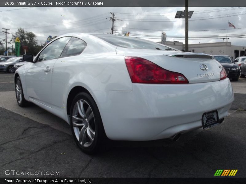 Moonlight White / Graphite 2009 Infiniti G 37 x Coupe