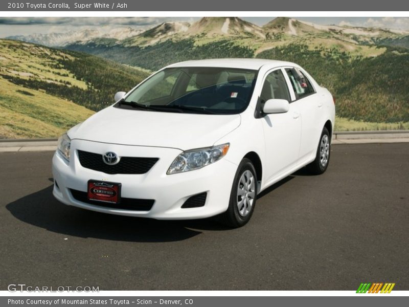 Super White / Ash 2010 Toyota Corolla