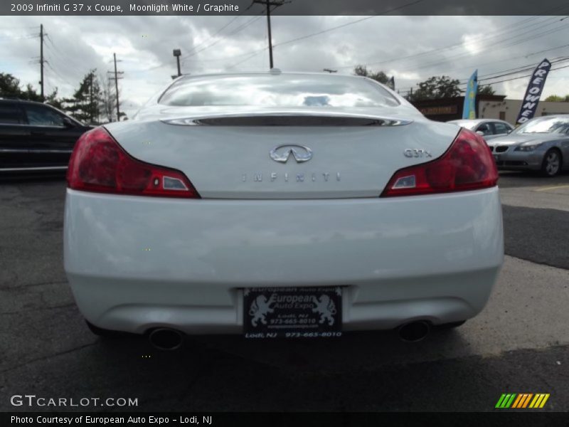 Moonlight White / Graphite 2009 Infiniti G 37 x Coupe