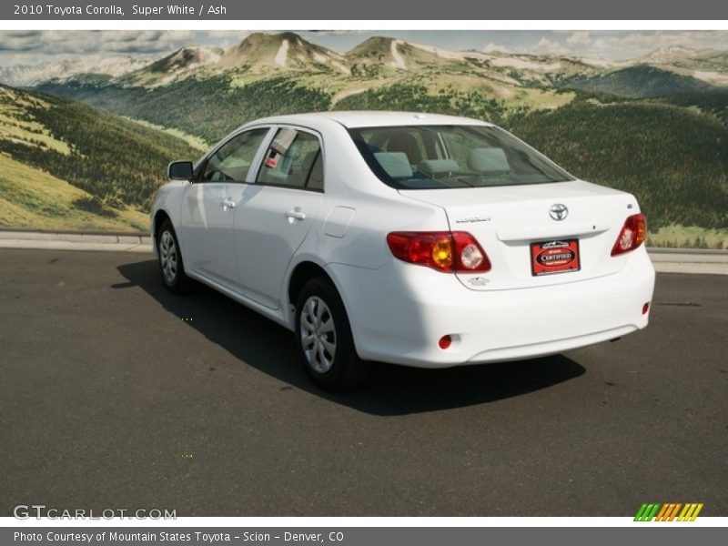 Super White / Ash 2010 Toyota Corolla