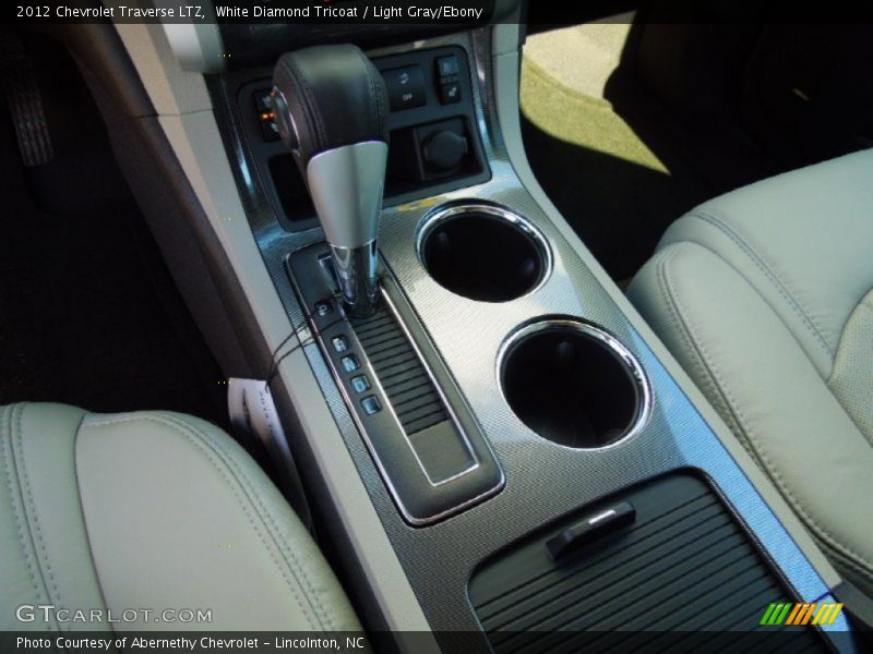 White Diamond Tricoat / Light Gray/Ebony 2012 Chevrolet Traverse LTZ