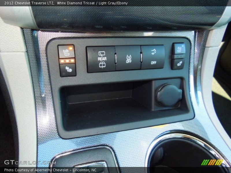 White Diamond Tricoat / Light Gray/Ebony 2012 Chevrolet Traverse LTZ