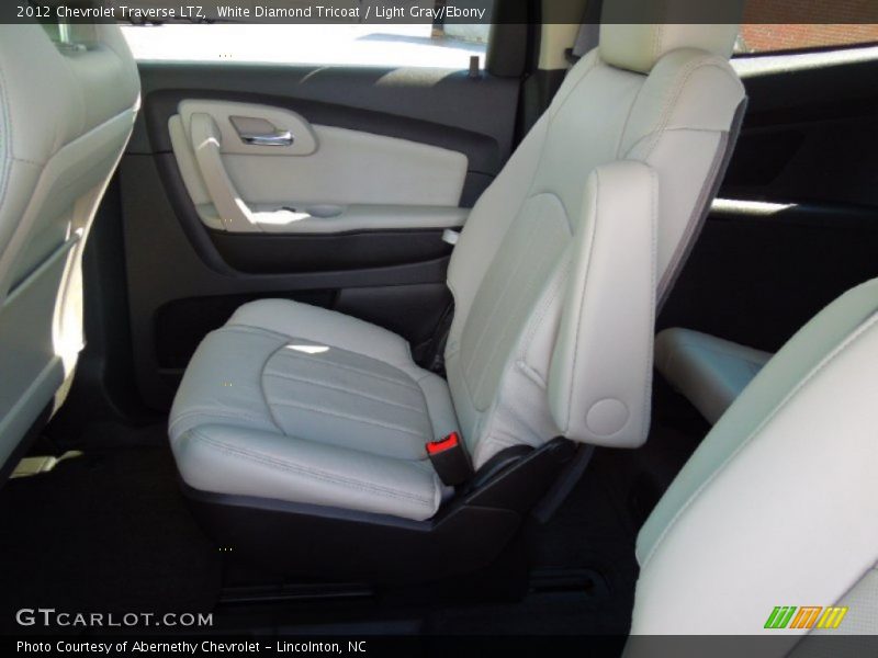 White Diamond Tricoat / Light Gray/Ebony 2012 Chevrolet Traverse LTZ