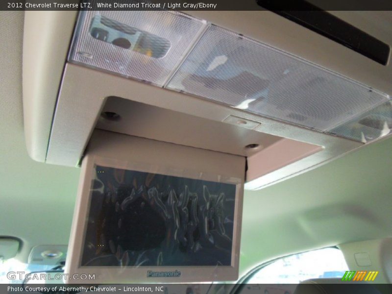 White Diamond Tricoat / Light Gray/Ebony 2012 Chevrolet Traverse LTZ