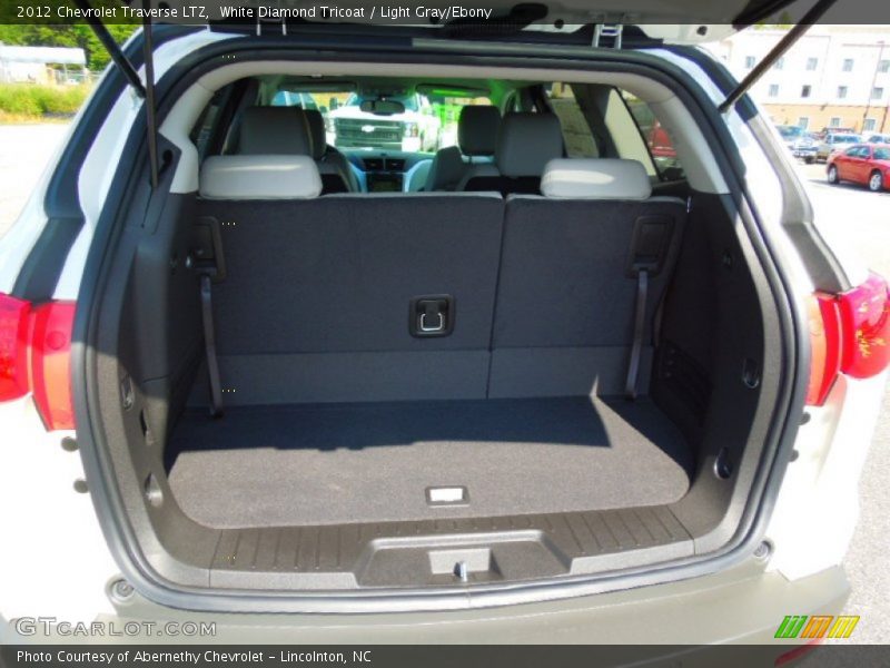 White Diamond Tricoat / Light Gray/Ebony 2012 Chevrolet Traverse LTZ