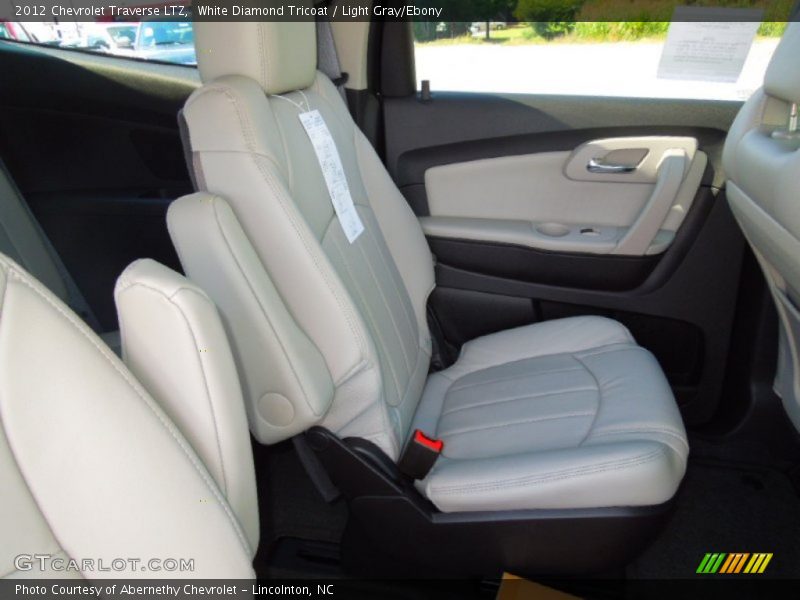White Diamond Tricoat / Light Gray/Ebony 2012 Chevrolet Traverse LTZ