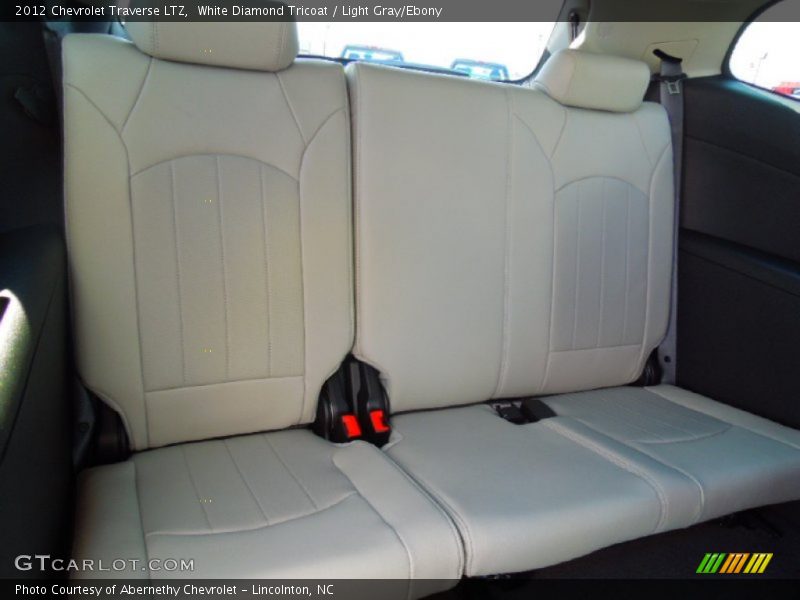 White Diamond Tricoat / Light Gray/Ebony 2012 Chevrolet Traverse LTZ