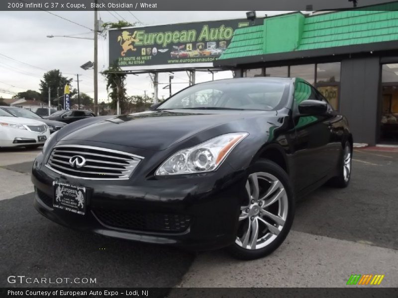 Black Obsidian / Wheat 2009 Infiniti G 37 x Coupe